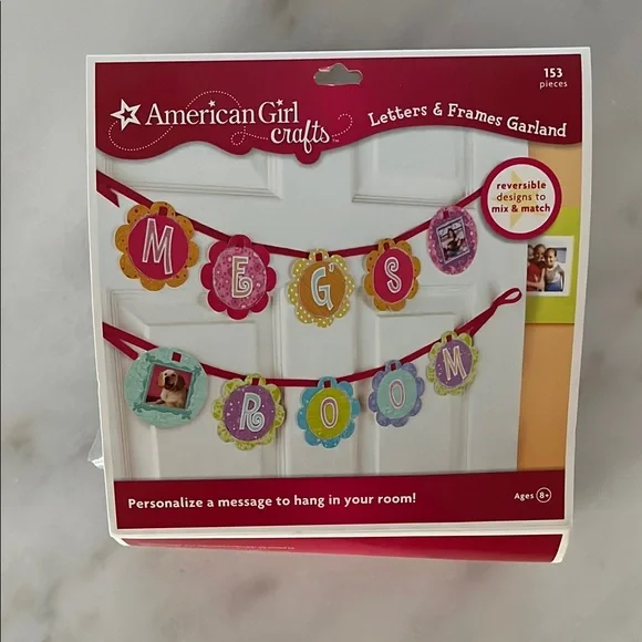 American Girl Crafts Letters & Frames Garland-NIB - Picture 1 of 4